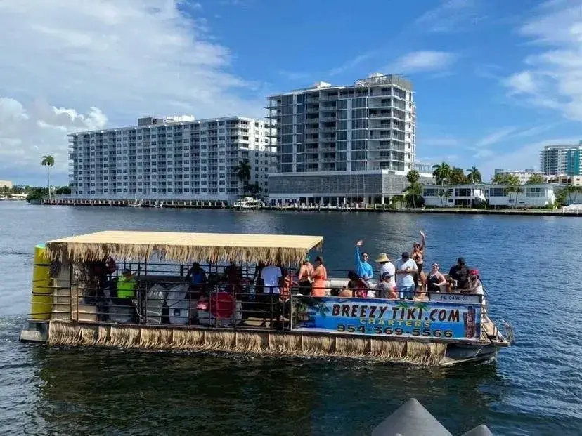 Corporate event aboard Breezy Tiki